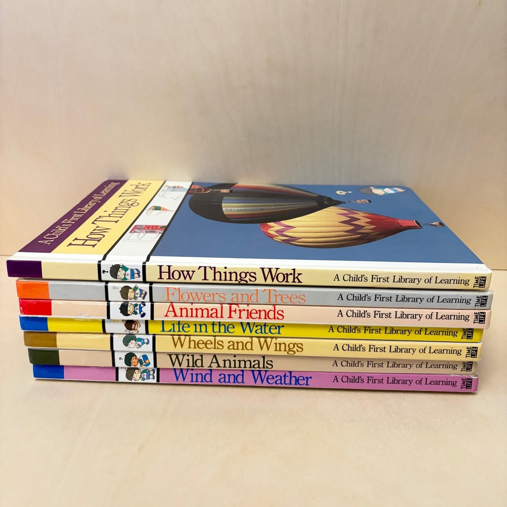 Time Life A Child's First Library of Learning Lot of 7 Vintage Kids Books